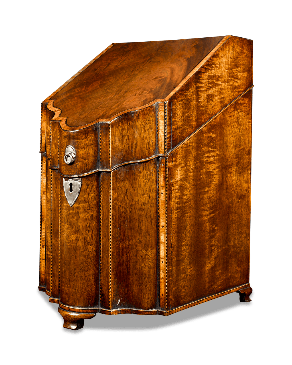 George III Mahogany Footed Knife Boxes
