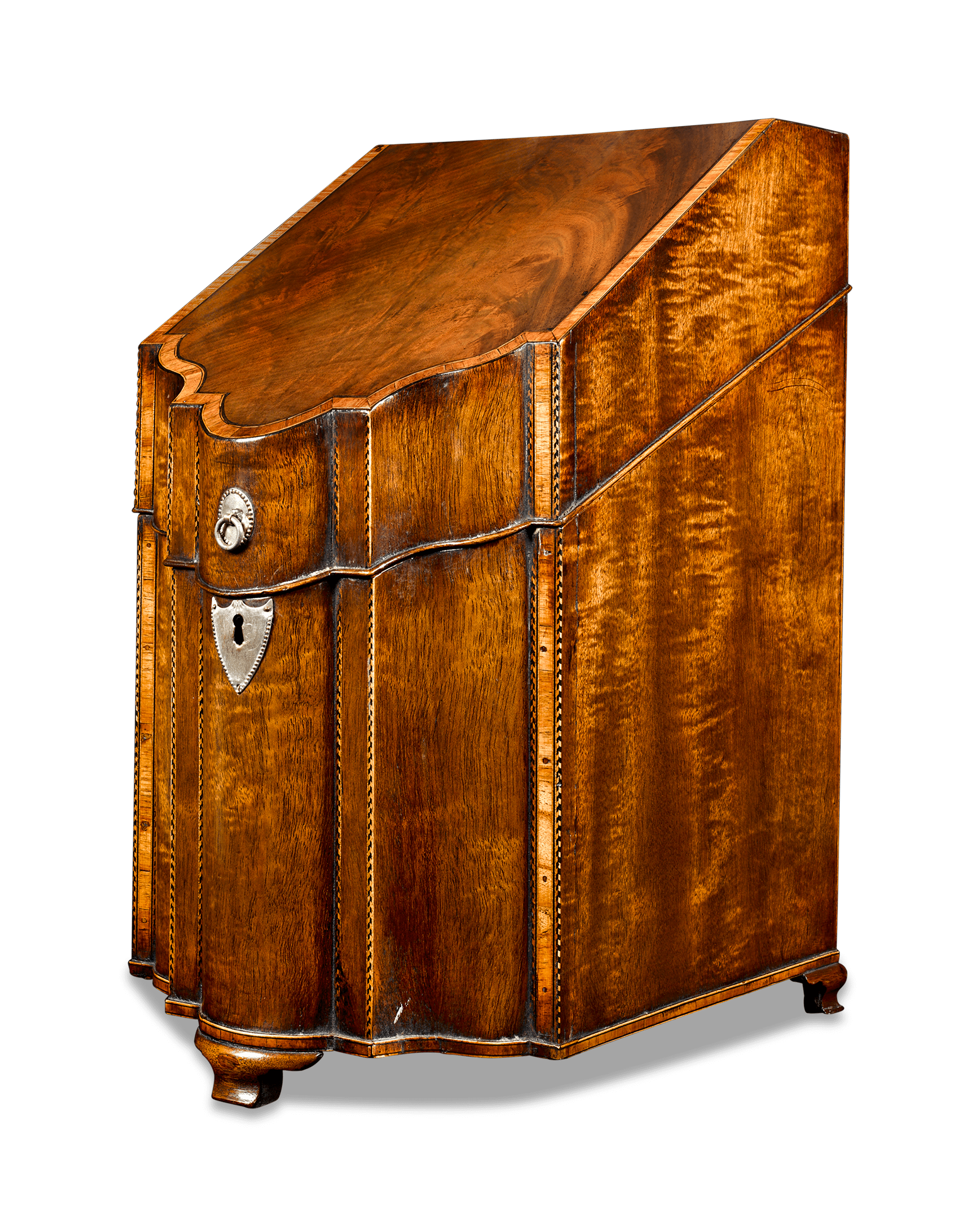 George III Mahogany Footed Knife Boxes