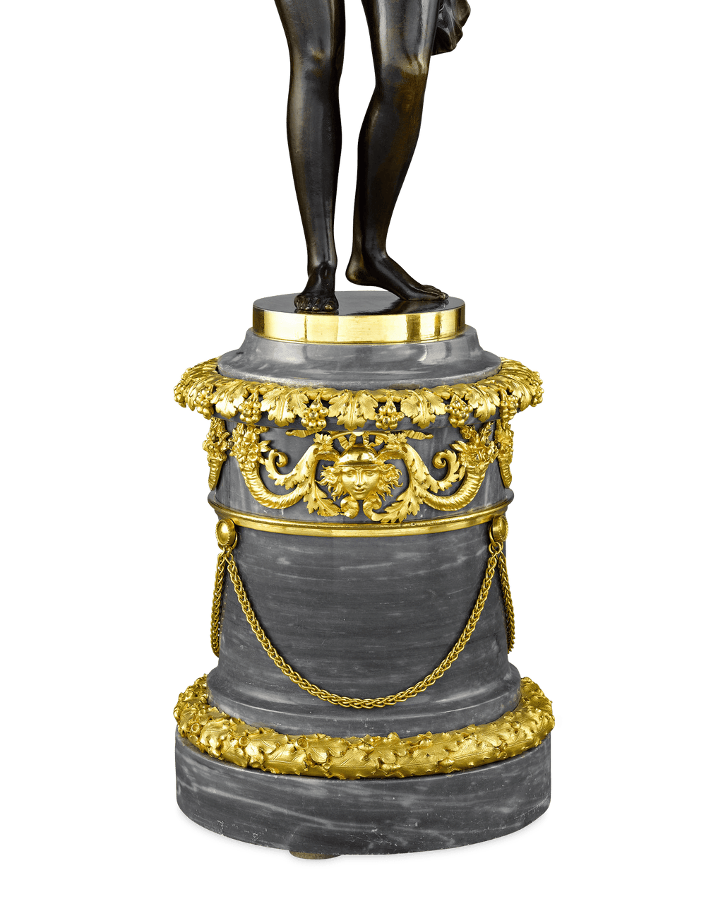 Russian Figural Bronze Candelabra