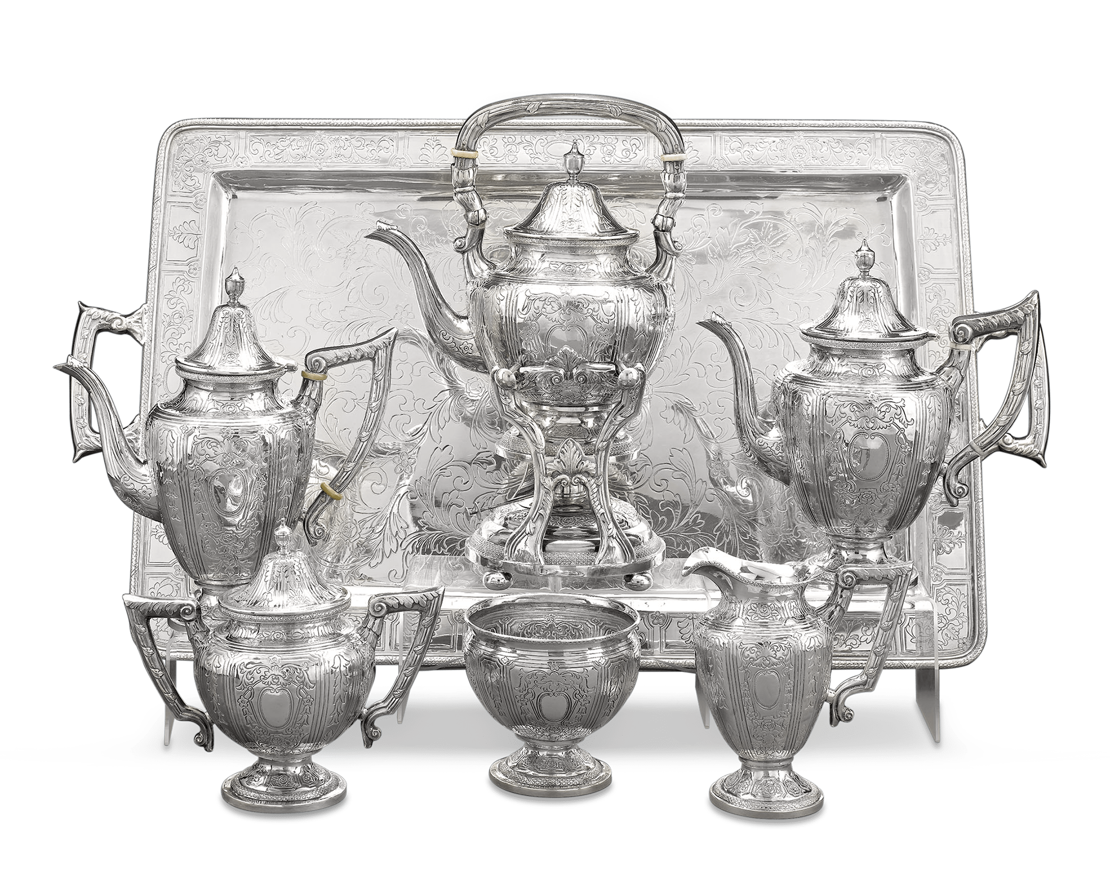 Chinese Export Silver Tea and Coffee Service