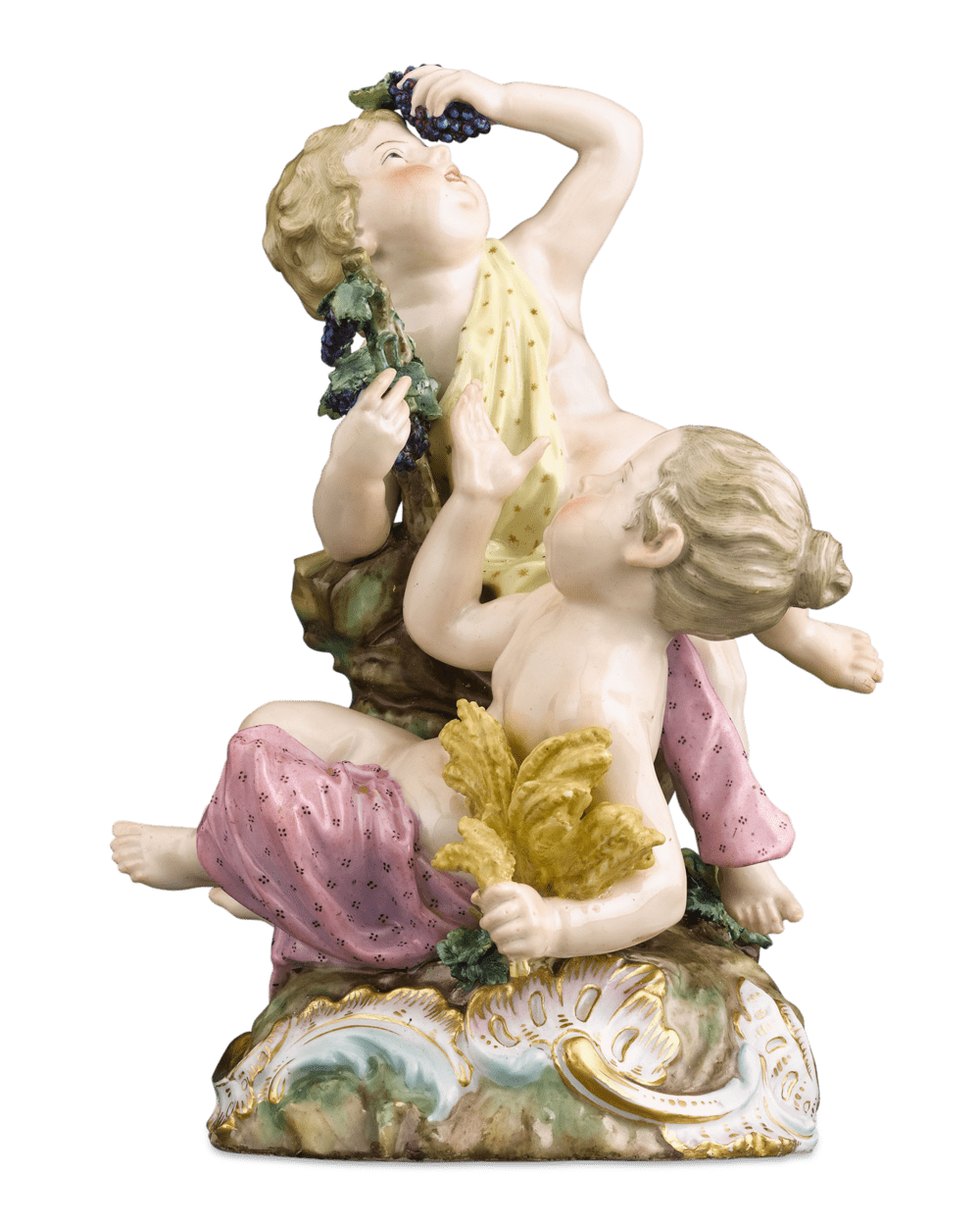 Meissen Porcelain Fall Figural Group