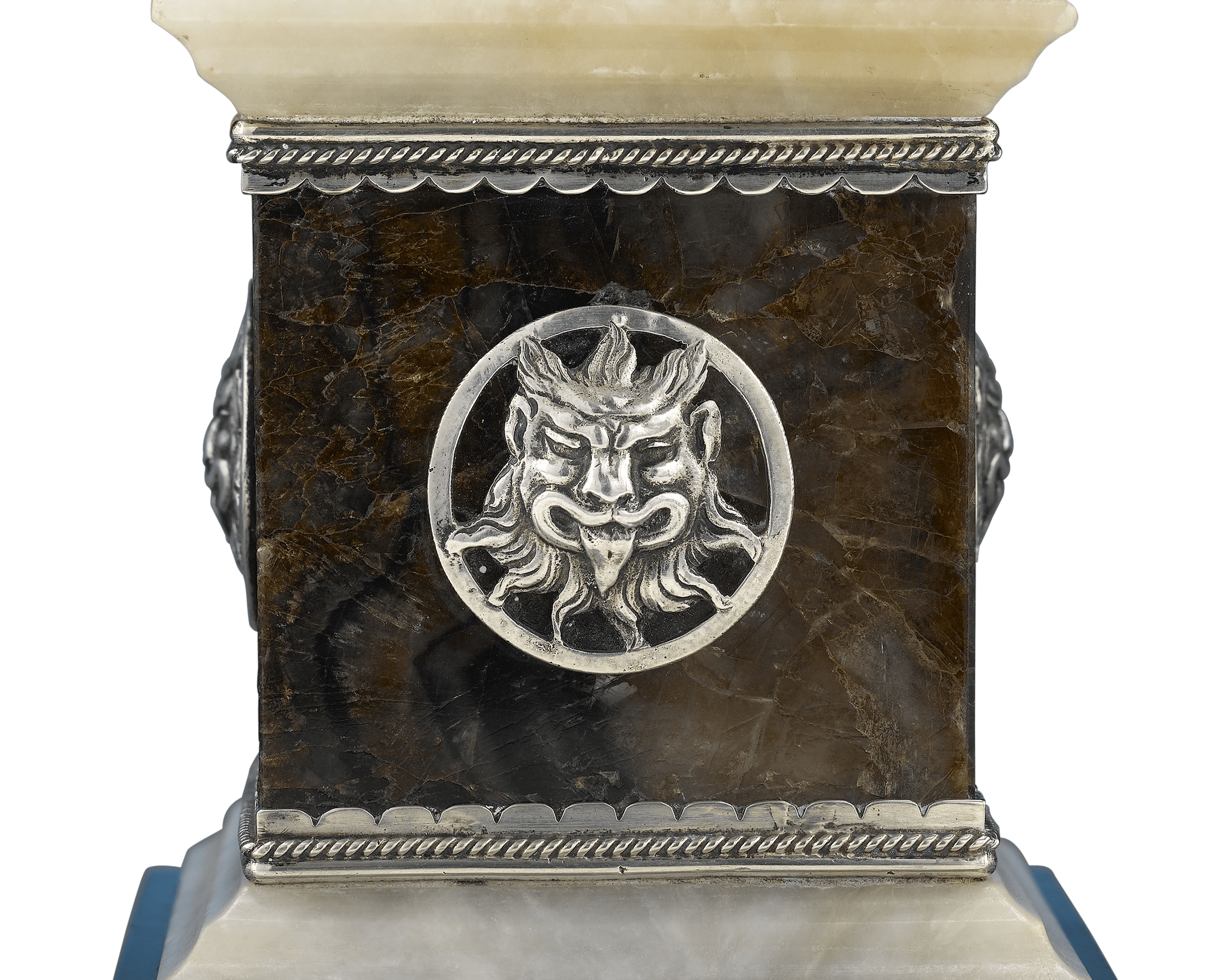 Georgian Blue John and Silver Urn