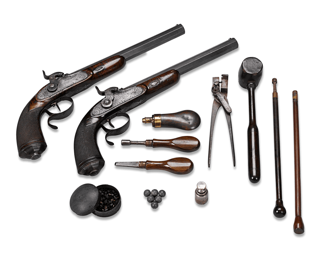 French Dueling Pistols by Deboubert