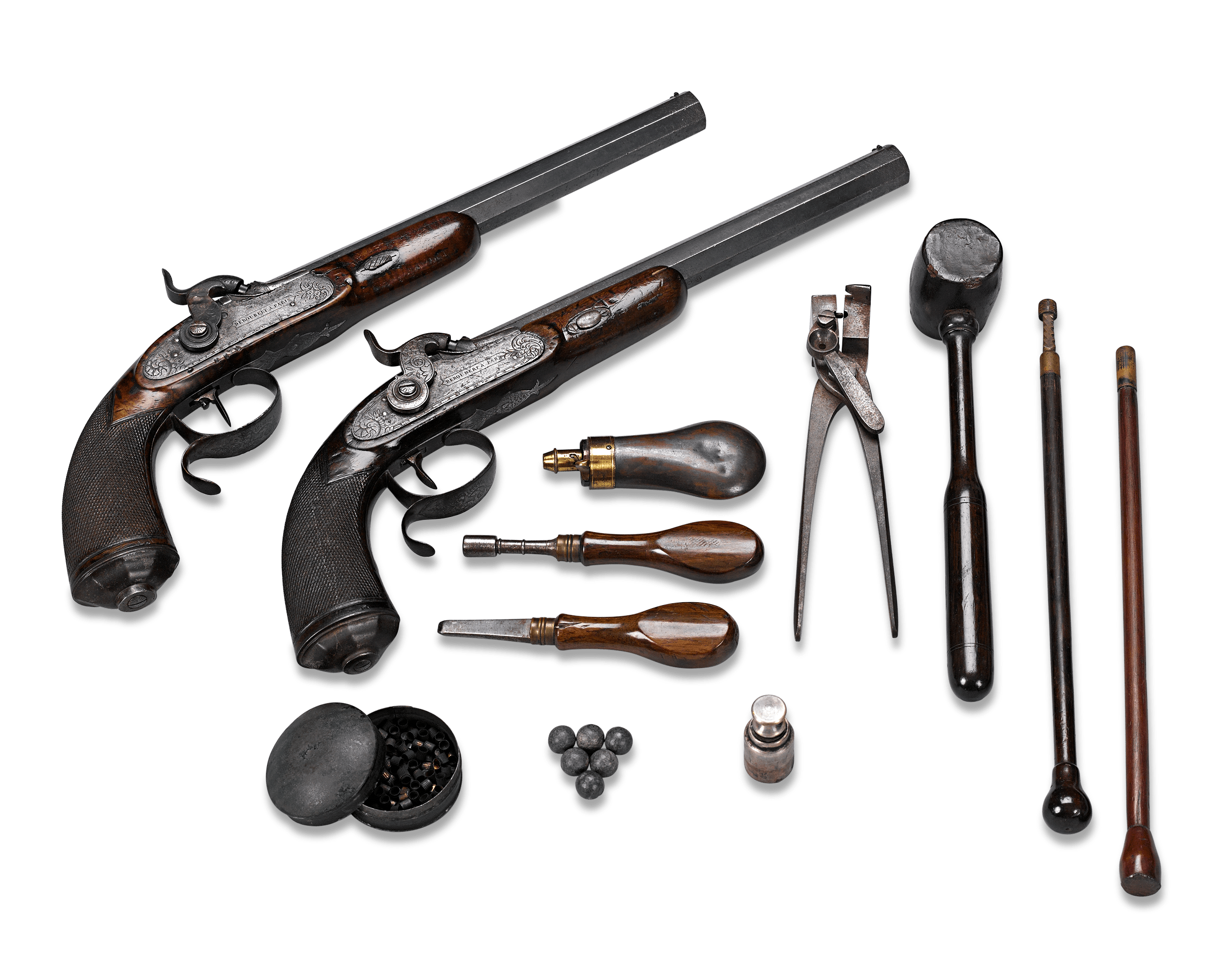 French Dueling Pistols by Deboubert