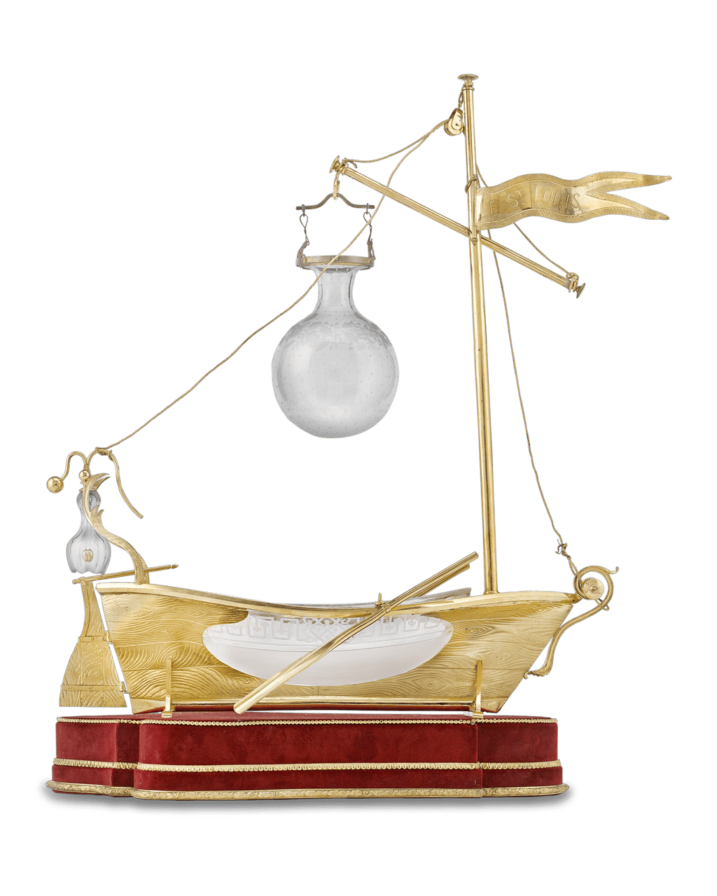 Saint Louis French Crystal Nef Centerpiece