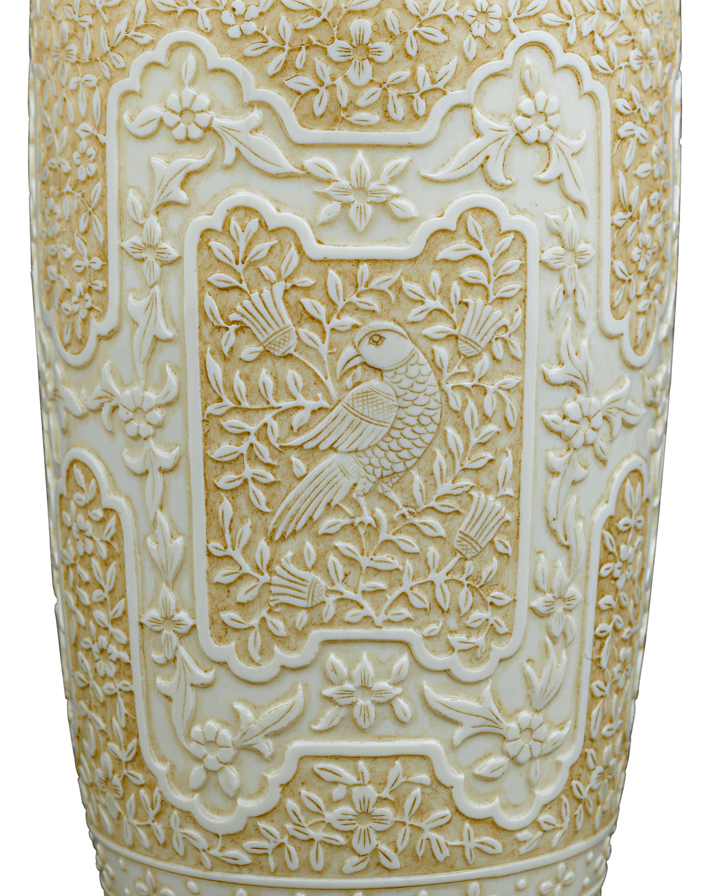 Ivory Cameo Glass Vases by Webb