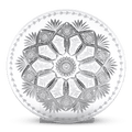 Cut & Engraved American Brilliant Cut Glass Plate by Sinclaire