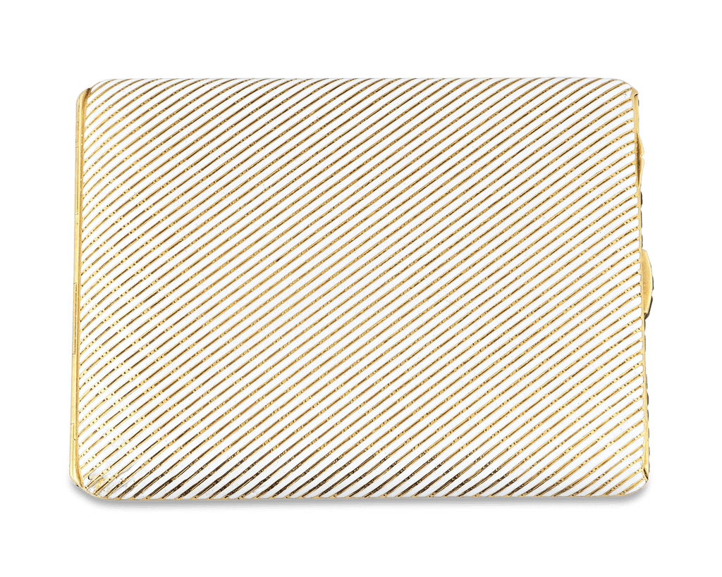 Art Deco Sapphire and Enamel Cigarette Case