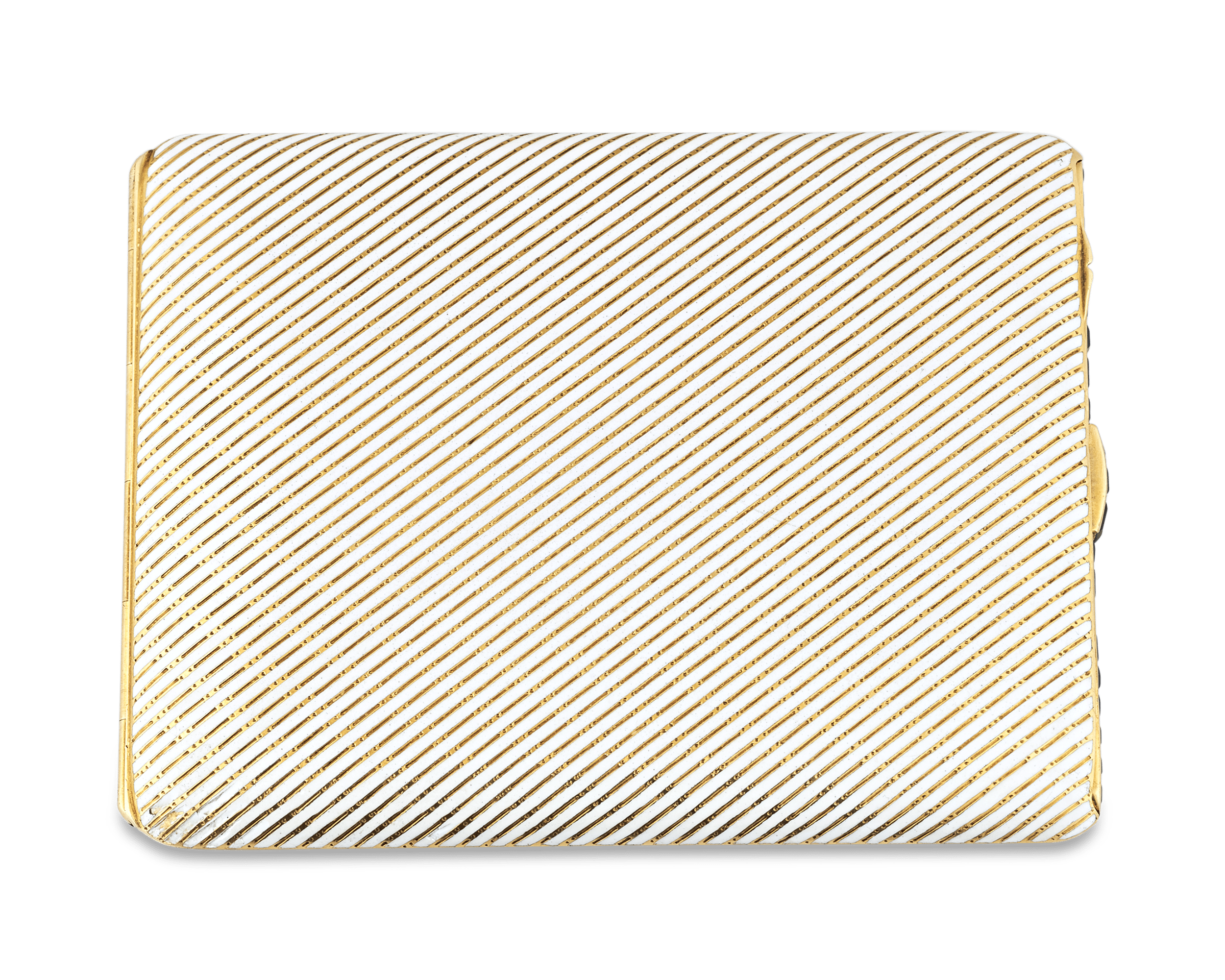 Art Deco Sapphire and Enamel Cigarette Case