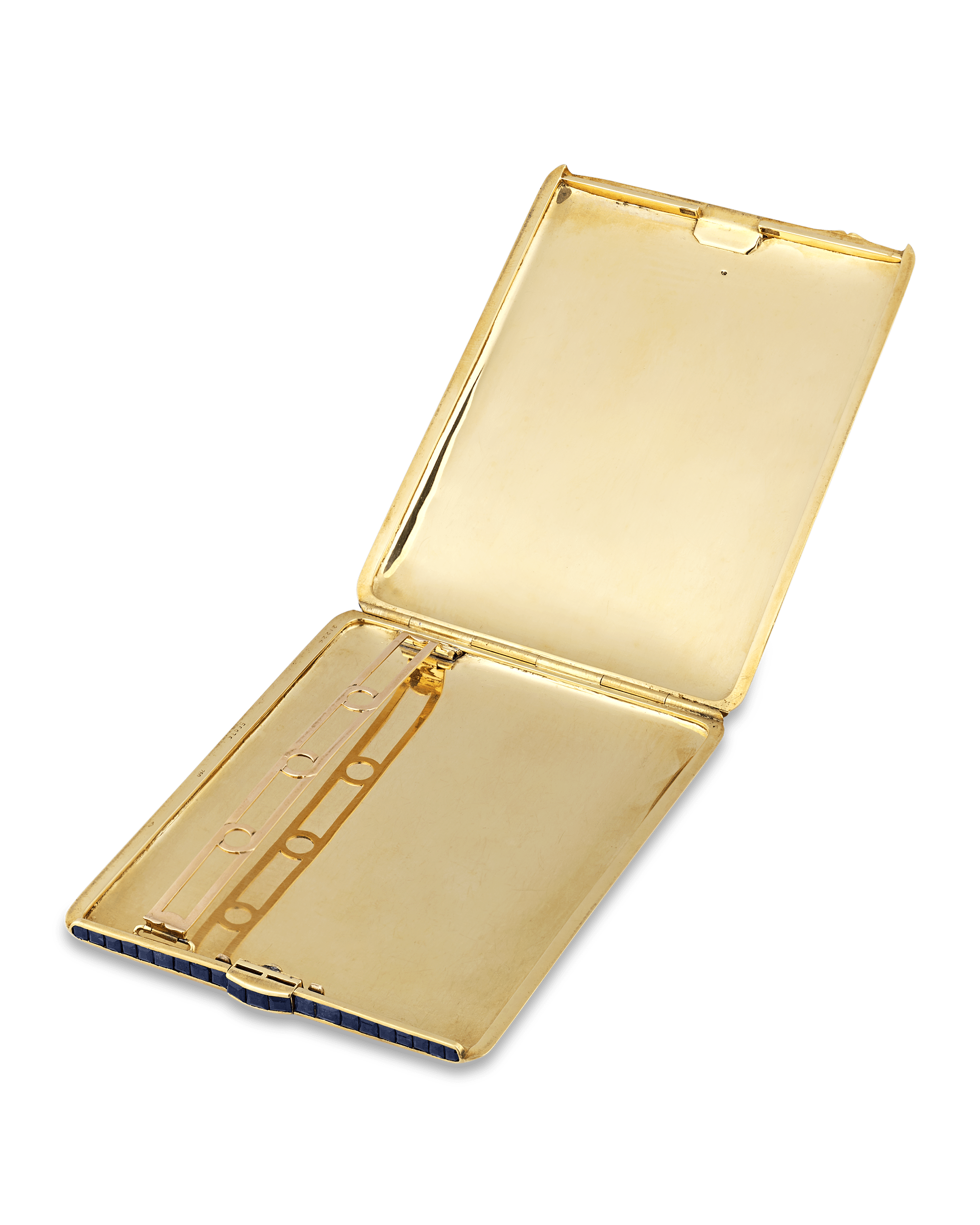 Art Deco Sapphire and Enamel Cigarette Case