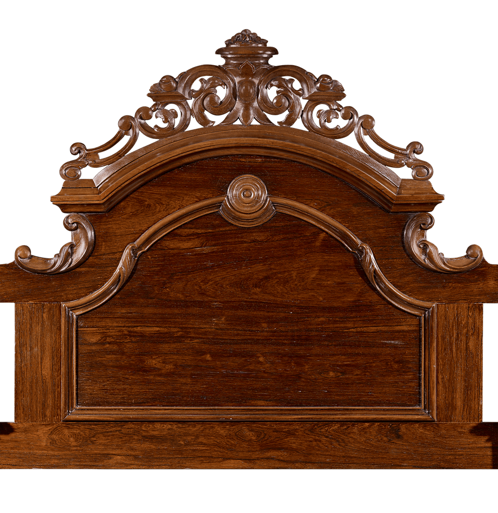 Rococo Revival Half Tester Bed