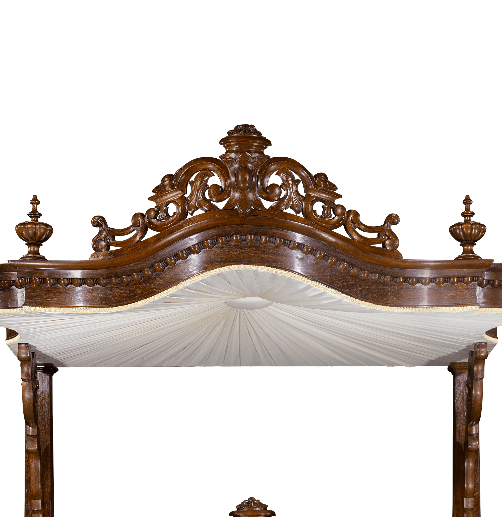 Rococo Revival Half Tester Bed