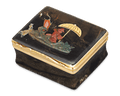 French Chinoiserie Hardstone Snuff Box