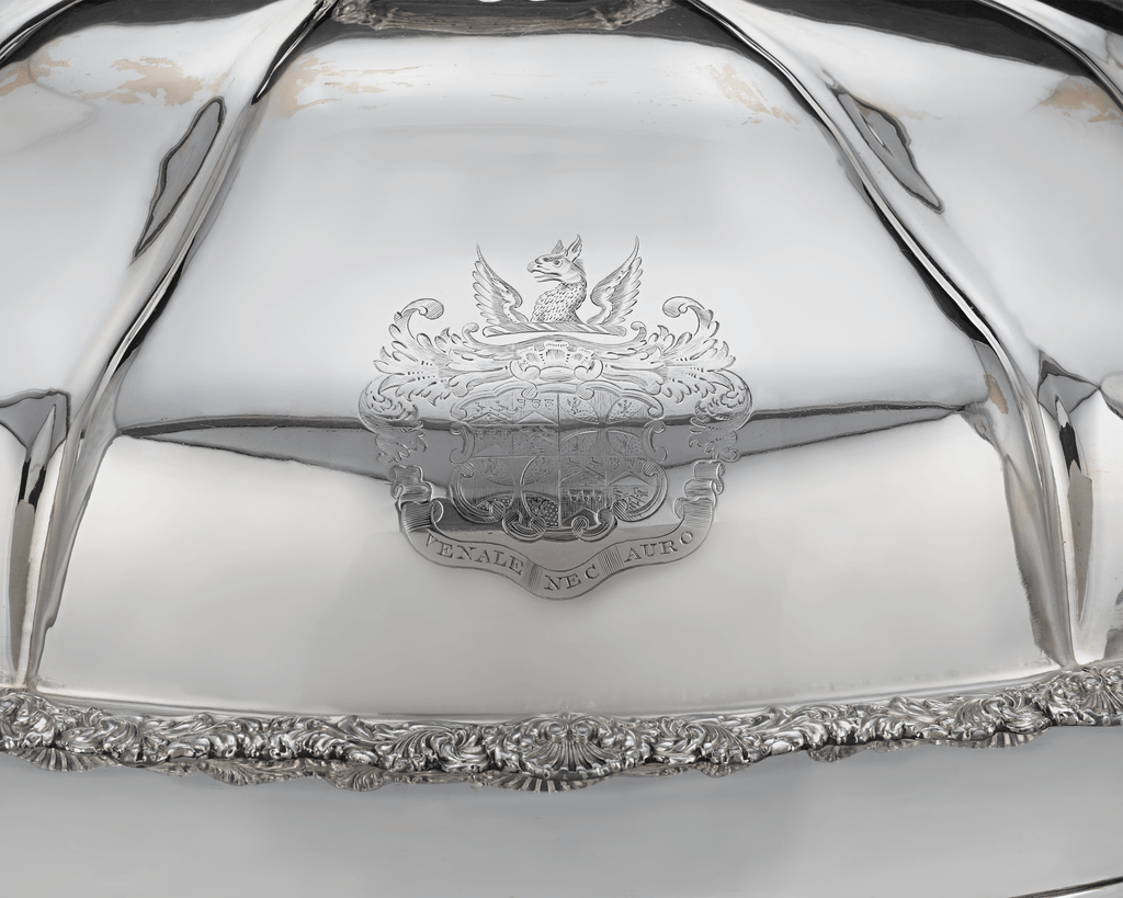 Old Sheffield Silver Plate Venison Dish with Cover