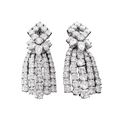Diamond Dangle Earrings, 18.50 Carats