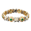 Beaudry Emerald and Diamond Bracelet