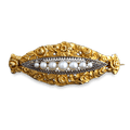 Art Nouveau Pearl Brooch