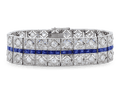Art Deco Diamond and Sapphire Bracelet