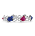 Art Deco Ruby & Sapphire Bracelet
