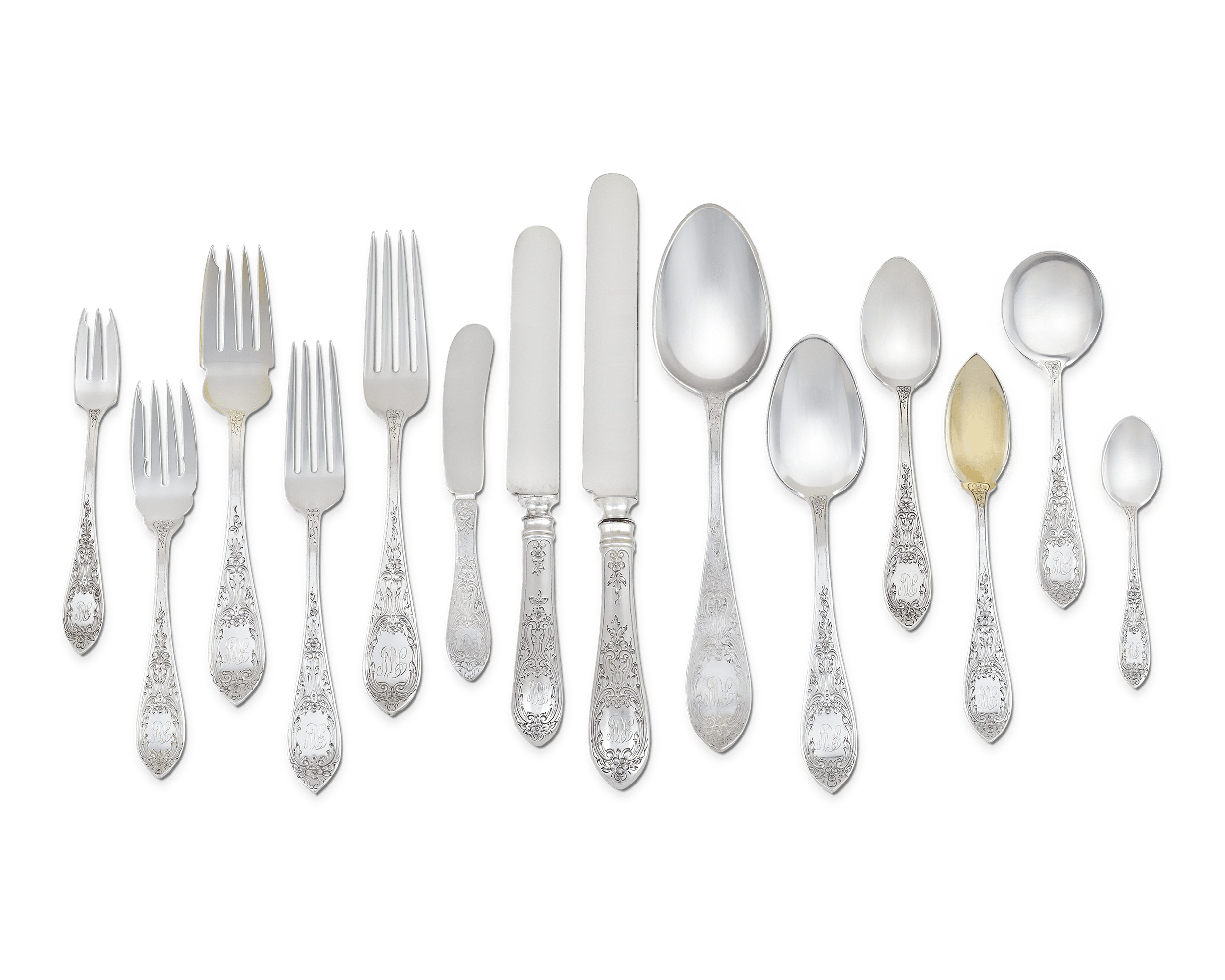Durgin Wentworth Flatware Service, 167 Pieces
