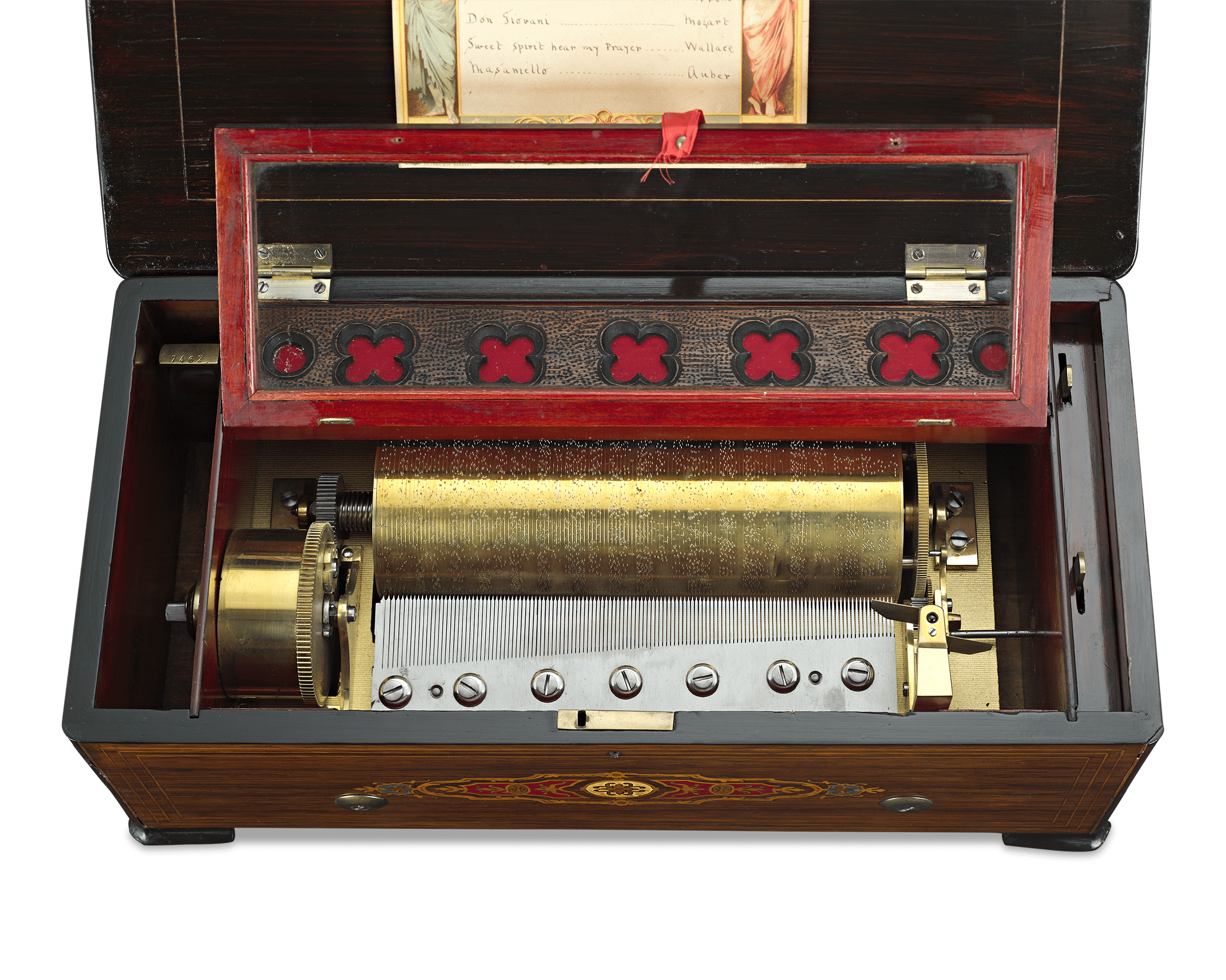Grand Format Cylinder Music Box by Paillard