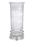Chinoiserie Engraved Glass Vase by Stevens & Williams
