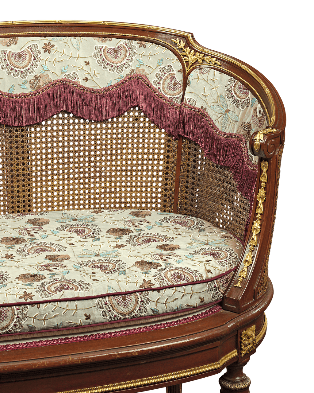Louis XV-Style French Caned Settees