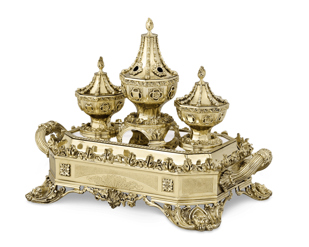 Silver Gilt Inkstand by William Bateman II
