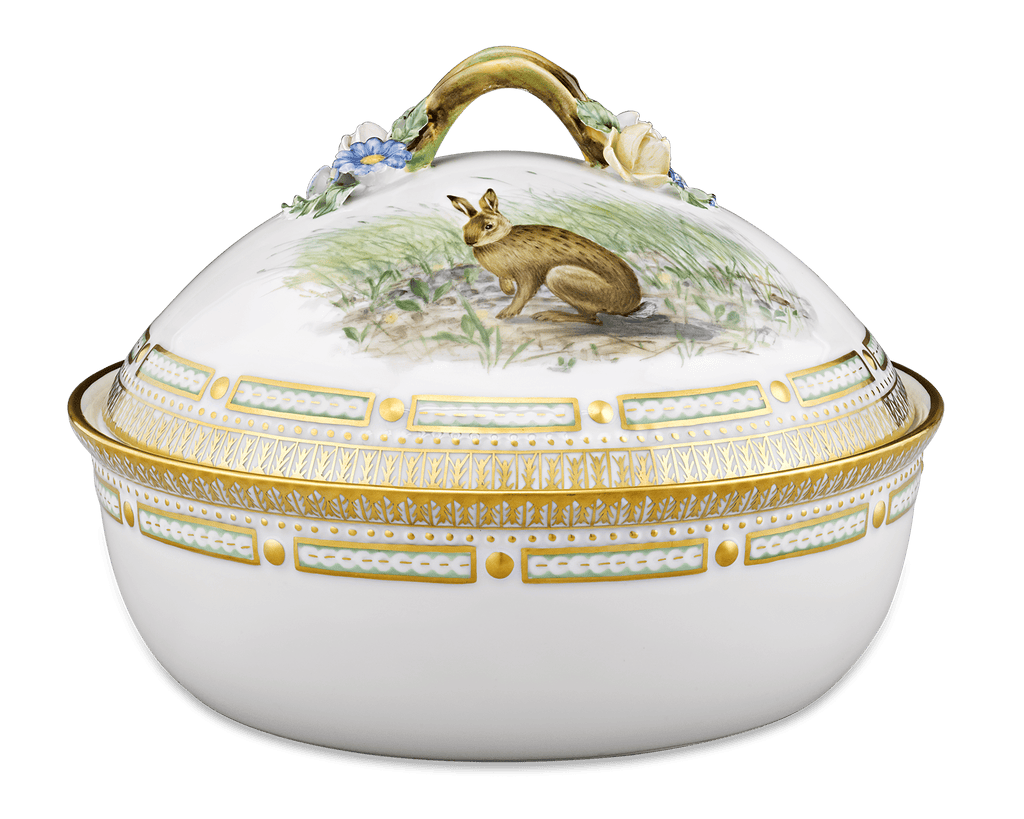 Flora Danica Game Series Covered Vegetable Dish