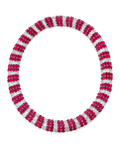 Burma Ruby and Diamond Necklace