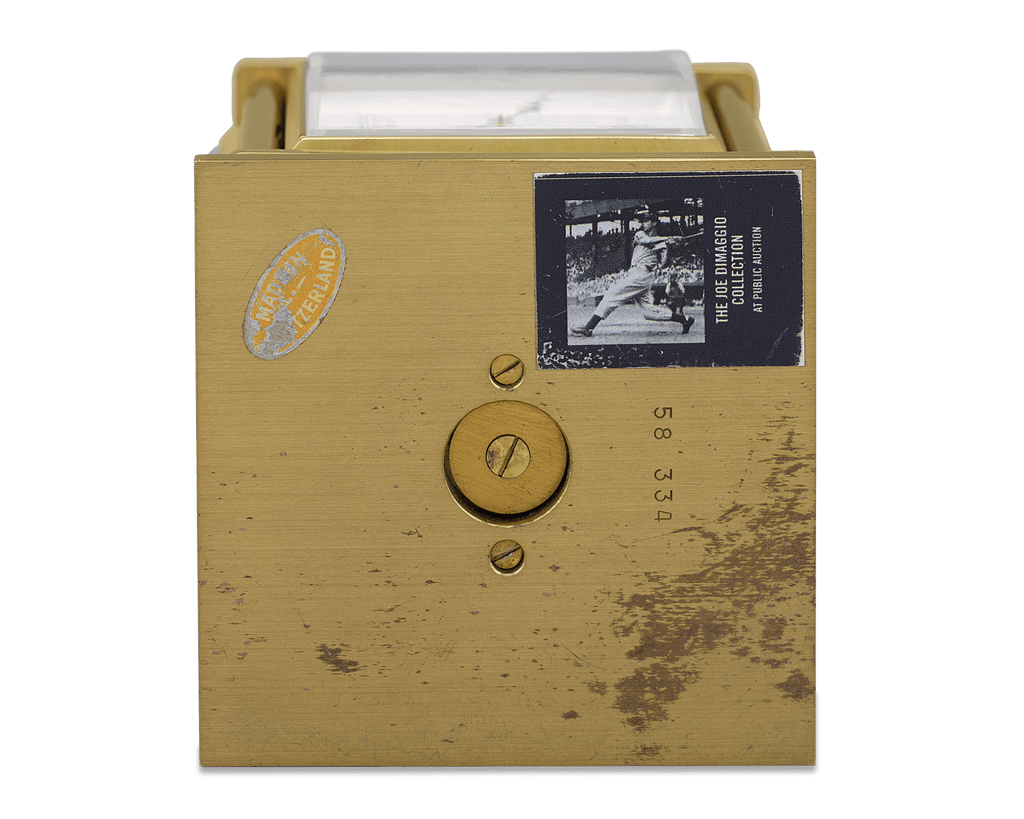 Joe DiMaggio's Presentation Desk Clock