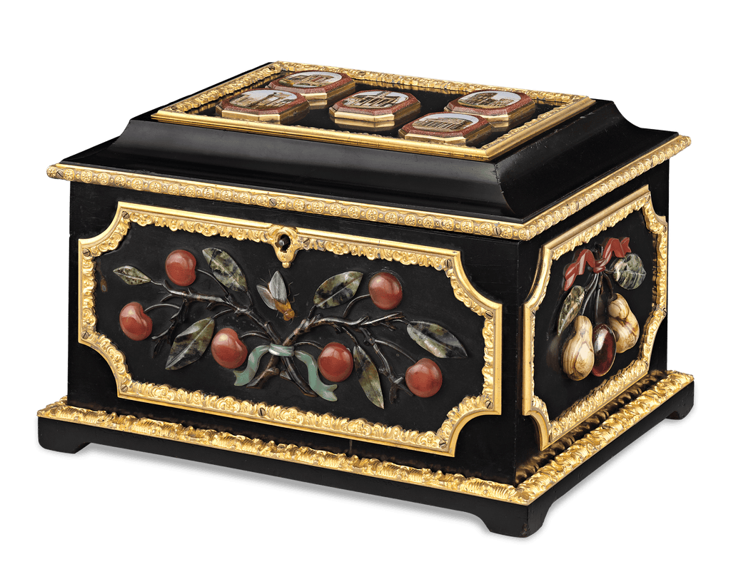 Micromosaic and Pietre Dure Grand Tour Casket