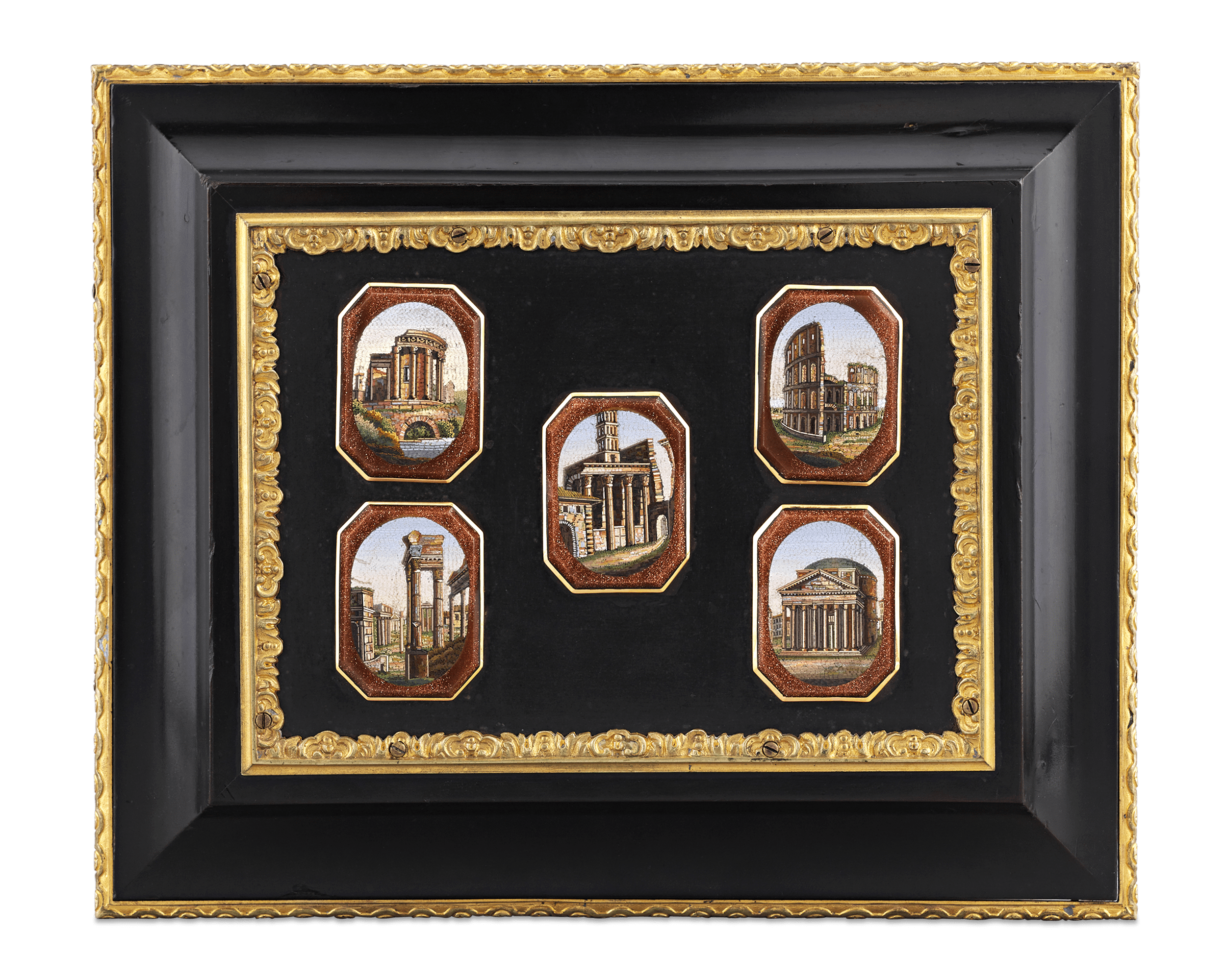 Micromosaic and Pietre Dure Grand Tour Casket