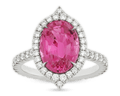 Untreated Pink Sapphire Ring, 4.03 Carats