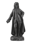 Black Basalt Figure of Voltaire by Wedgwood