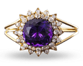 Amethyst and Diamond Bangle Bracelet, 50.00 Carats
