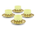 Royal Tiffany & Co. Chrysanthemum Silver-Gilt and Glass Ramekins
