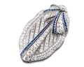 Art Deco Diamond and Sapphire Convertible Pendant Brooch