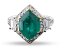 Beaudry Colombian Emerald and Diamond Ring, 4.72 Carats