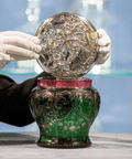 American Cut Glass and Silver Tobacco Jar