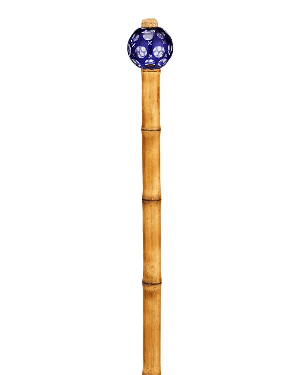 Cut-to-Clear Glass and Bamboo Cane
