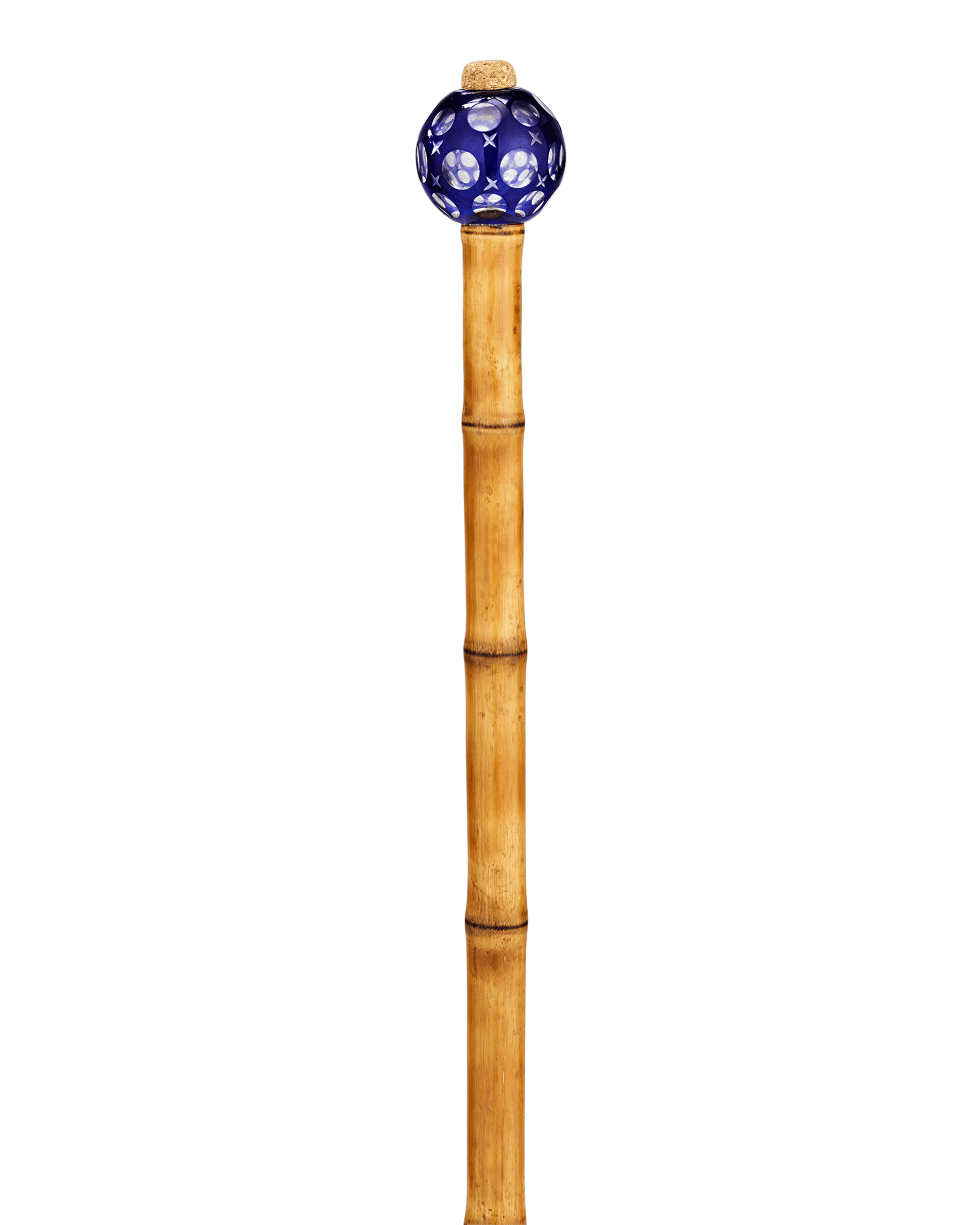 Cut-to-Clear Glass and Bamboo Cane