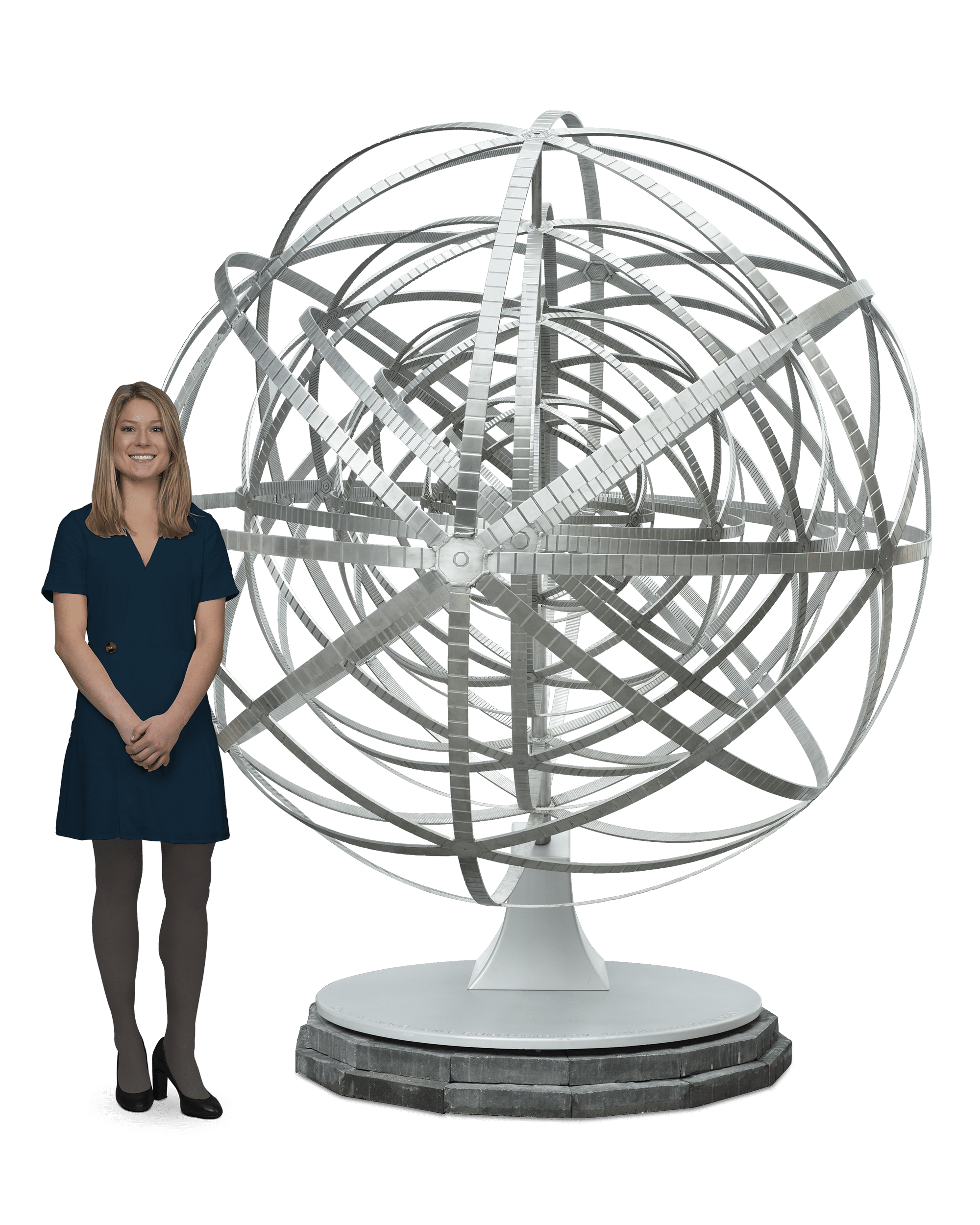 Escher-Inspired Sculpture "Concentric Rinds" by Zadora-Gerlof