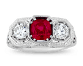 Untreated Burma Ruby Ring, 1.35 Carats
