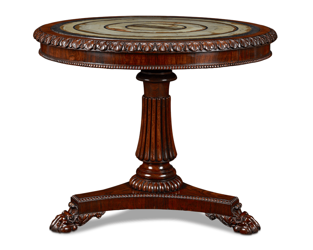 Pietra Paesina Specimen Table Attributed to Gillows
