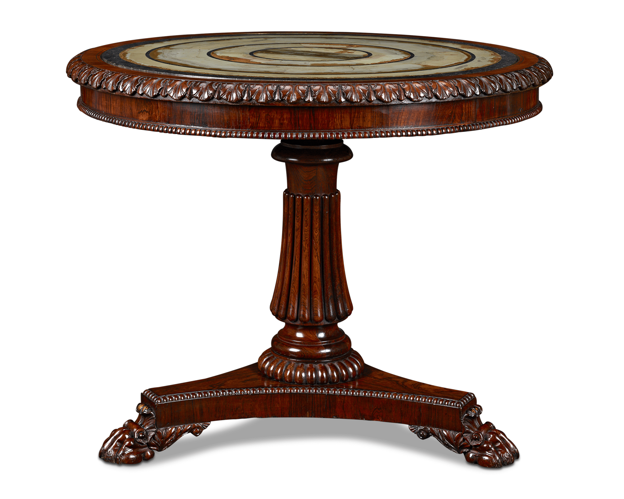 Pietra Paesina Specimen Table Attributed to Gillows