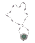 Fréres Amethyst and Enamel Art Deco Pendant