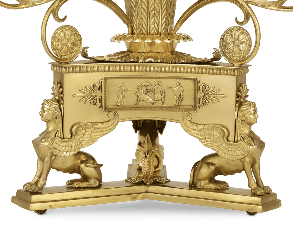 Regency Crystal and Ormolu Epergne