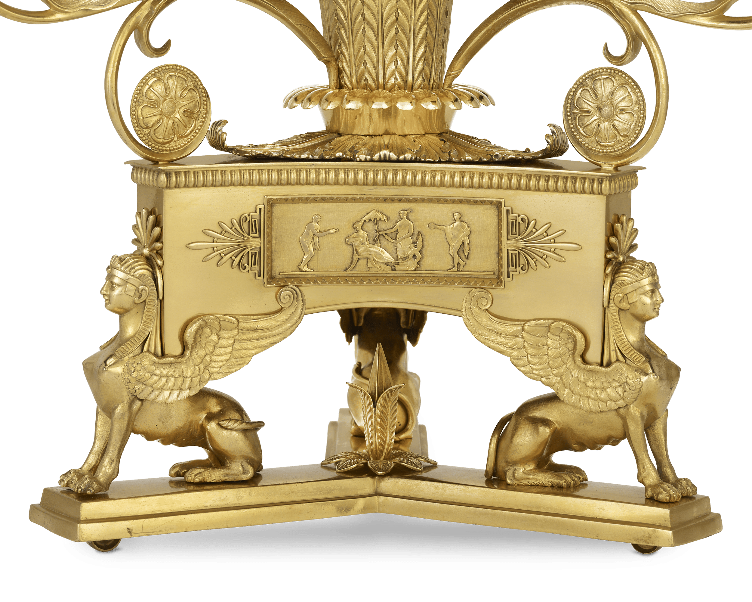Regency Crystal and Ormolu Epergne