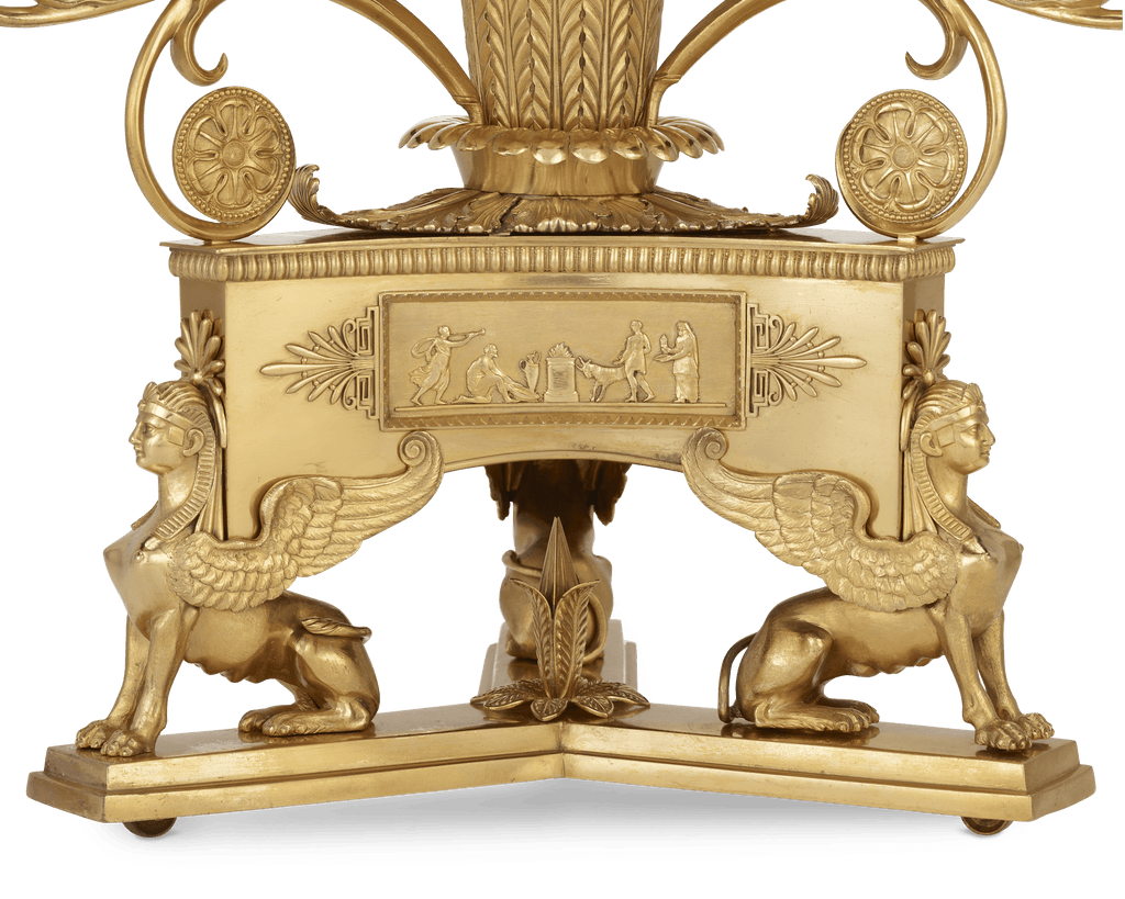Regency Crystal and Ormolu Epergne